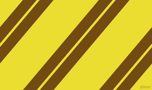 50 degree angles dual stripes lines, 36 pixel lines width, 8 and 118 pixels line spacing, Raw Umber and Golden Fizz dual two line striped seamless tileable