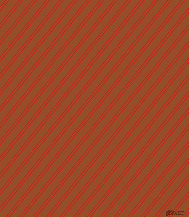 51 degree angle dual striped lines, 1 pixel lines width, 4 and 15 pixel line spacing, Red and Alert Tan dual two line striped seamless tileable