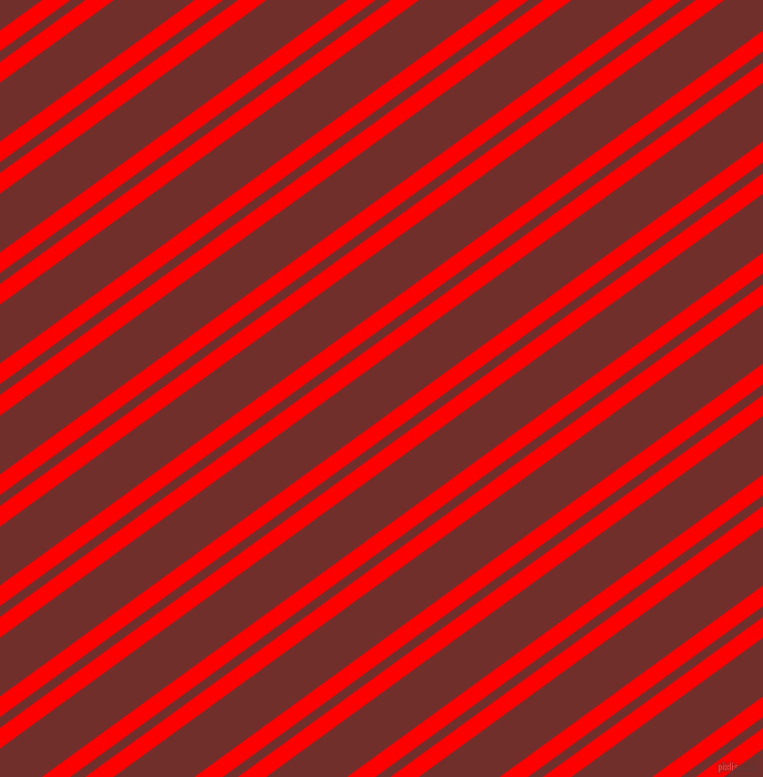 36 degree angles dual stripe lines, 15 pixel lines width, 8 and 43 pixels line spacing, Red and Auburn dual two line striped seamless tileable