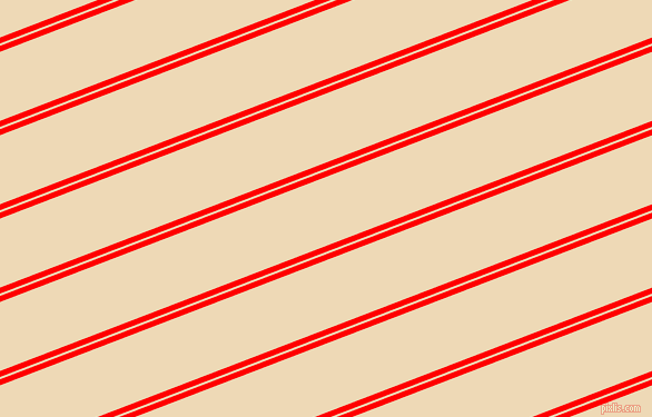 21 degree angles dual striped line, 5 pixel line width, 2 and 58 pixels line spacing, Red and Champagne dual two line striped seamless tileable