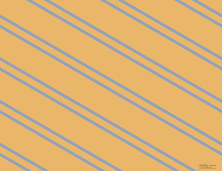 150 degree angle dual stripes line, 6 pixel line width, 12 and 52 pixel line spacing, Rock Blue and Harvest Gold dual two line striped seamless tileable