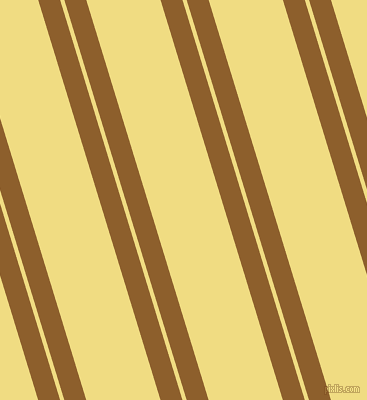 107 degree angle dual striped line, 21 pixel line width, 4 and 71 pixel line spacing, Rusty Nail and Buff dual two line striped seamless tileable