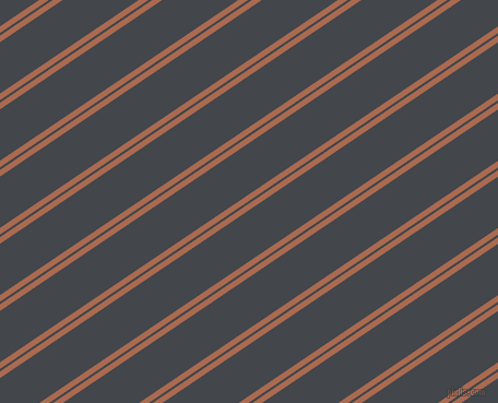 34 degree angles dual stripe lines, 5 pixel lines width, 2 and 39 pixels line spacing, Sante Fe and Steel Grey dual two line striped seamless tileable