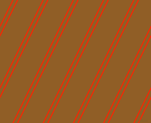 64 degree angle dual striped lines, 4 pixel lines width, 12 and 85 pixel line spacing, Scarlet and Afghan Tan dual two line striped seamless tileable