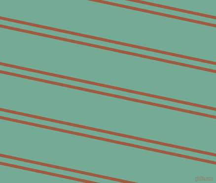 168 degree angle dual striped lines, 6 pixel lines width, 10 and 69 pixel line spacing, Sepia and Acapulco dual two line striped seamless tileable