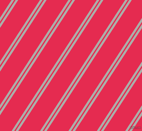 57 degree angles dual stripes lines, 7 pixel lines width, 4 and 59 pixels line spacing, Silver Chalice and Amaranth dual two line striped seamless tileable
