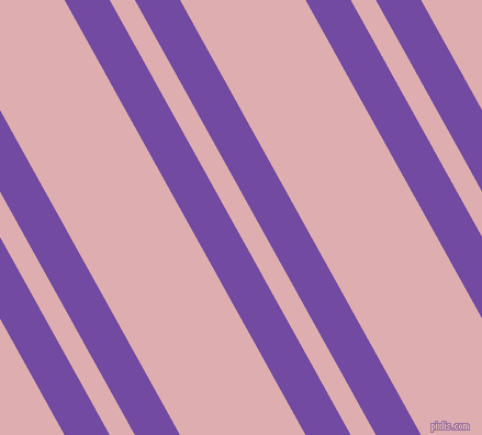 119 degree angles dual stripes line, 36 pixel line width, 20 and 100 pixels line spacing, Studio and Pale Chestnut dual two line striped seamless tileable