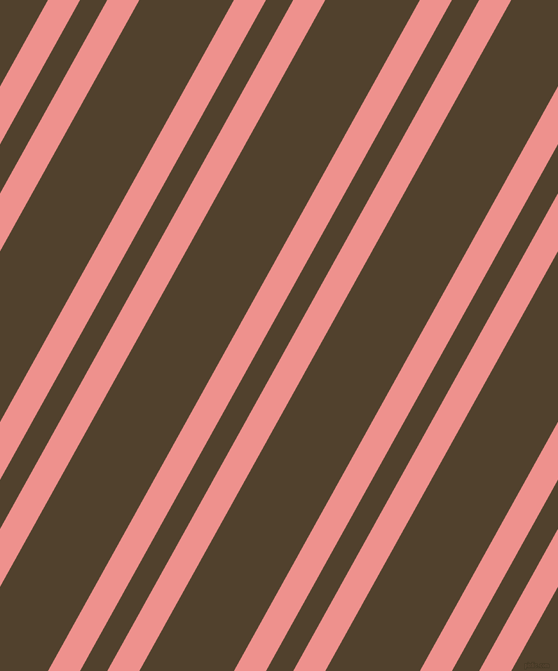 61 degree angle dual stripe lines, 40 pixel lines width, 34 and 118 pixel line spacing, Sweet Pink and Deep Bronze dual two line striped seamless tileable