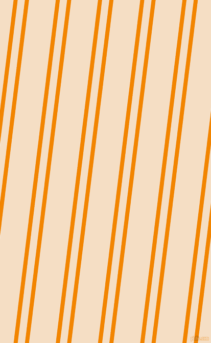 83 degree angles dual stripe line, 8 pixel line width, 14 and 52 pixels line spacing, Tangerine and Sazerac dual two line striped seamless tileable