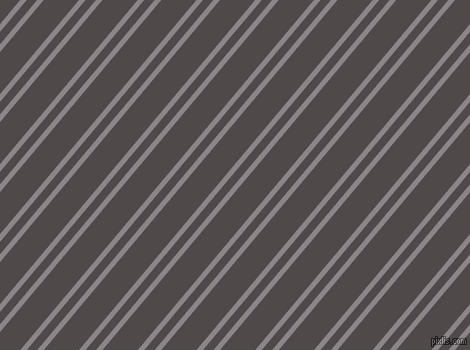 50 degree angle dual stripes line, 5 pixel line width, 8 and 27 pixel line spacing, Taupe Grey and Emperor dual two line striped seamless tileable