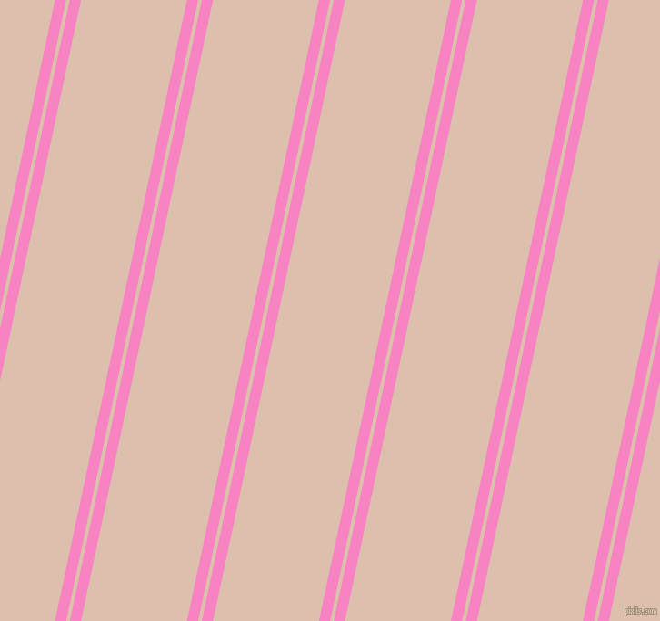 78 degree angles dual stripes line, 12 pixel line width, 4 and 114 pixels line spacing, Tea Rose and Just Right dual two line striped seamless tileable