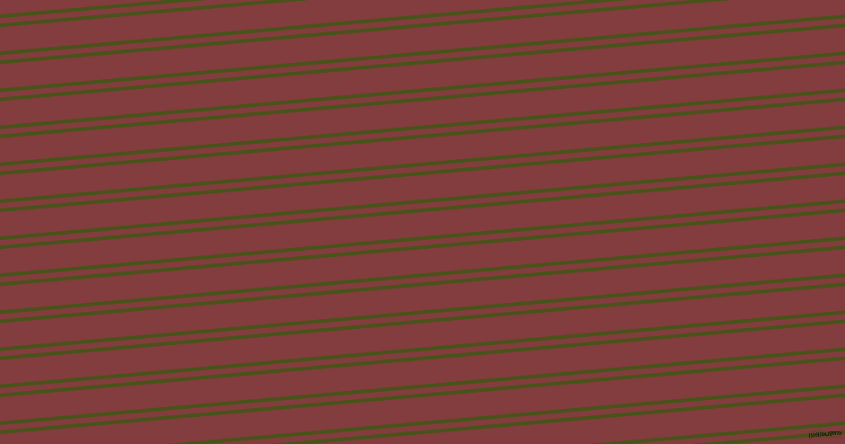 5 degree angles dual stripes line, 4 pixel line width, 6 and 27 pixels line spacing, Verdun Green and Stiletto dual two line striped seamless tileable