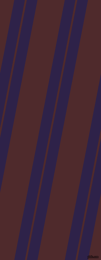 79 degree angles dual striped line, 34 pixel line width, 6 and 87 pixels line spacing, Violent Violet and Heath dual two line striped seamless tileable