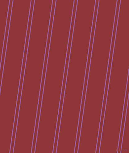 82 degree angles dual stripes lines, 3 pixel lines width, 8 and 55 pixels line spacing, Violet Blue and Well Read dual two line striped seamless tileable