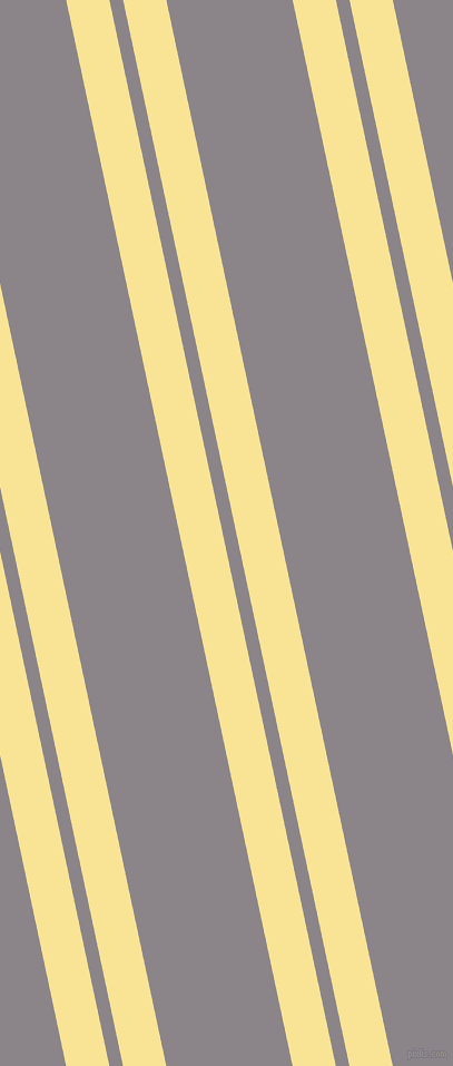 102 degree angle dual striped line, 38 pixel line width, 12 and 111 pixel line spacing, Vis Vis and Taupe Grey dual two line striped seamless tileable