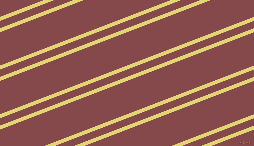 21 degree angles dual striped line, 12 pixel line width, 22 and 100 pixels line spacing, Wild Rice and Solid Pink dual two line striped seamless tileable
