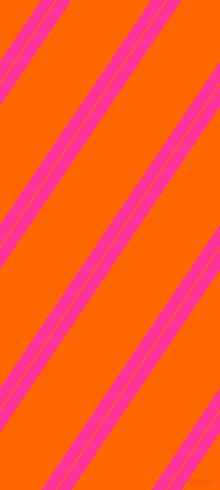 56 degree angles dual stripes line, 17 pixel line width, 2 and 95 pixels line spacing, Wild Strawberry and Safety Orange dual two line striped seamless tileable