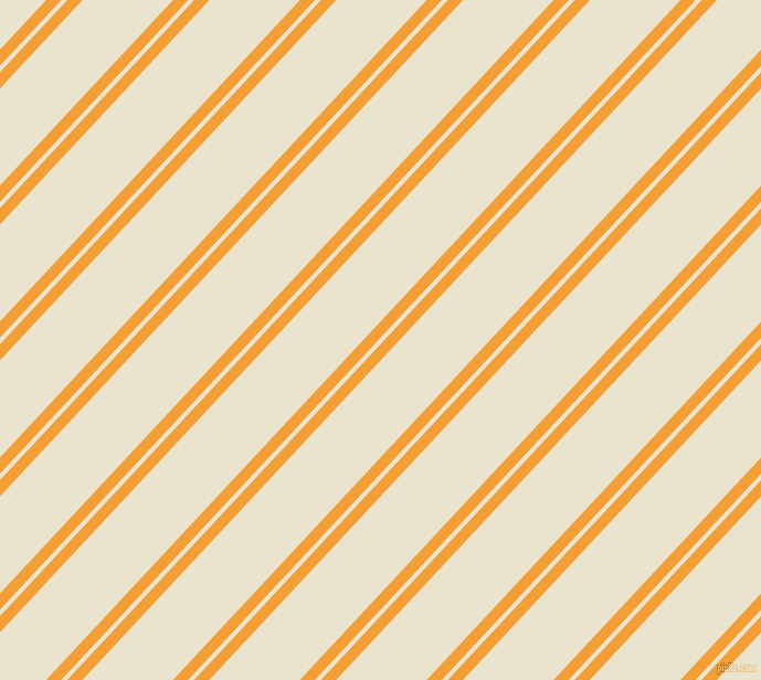 47 degree angles dual stripes line, 10 pixel line width, 4 and 60 pixels line spacing, Yellow Sea and Orange White dual two line striped seamless tileable