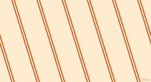 107 degree angles dual stripes line, 5 pixel line width, 4 and 81 pixels line spacing, Zest and Blanched Almond dual two line striped seamless tileable