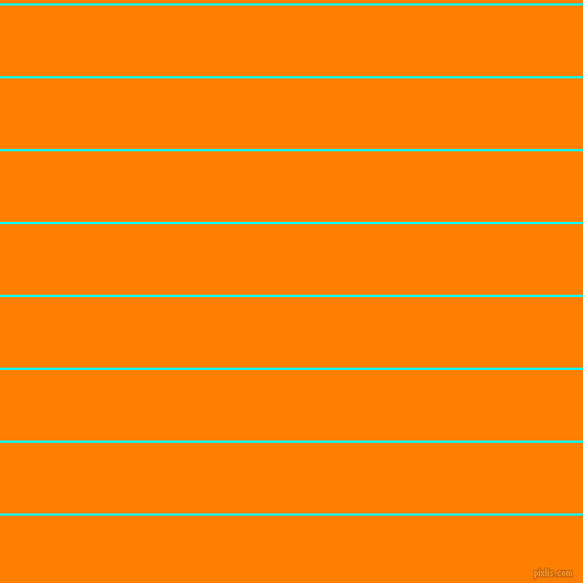 horizontal lines stripes, 2 pixel line width, 64 pixel line spacing, Aqua and Dark Orange horizontal lines and stripes seamless tileable