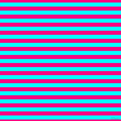 horizontal lines stripes, 16 pixel line width, 16 pixel line spacing, Aqua and Deep Pink horizontal lines and stripes seamless tileable