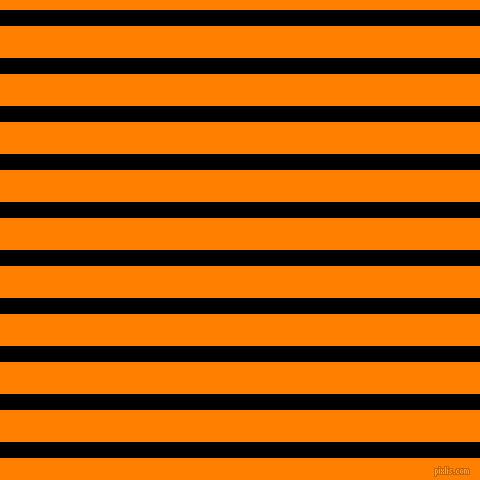 horizontal lines stripes, 16 pixel line width, 32 pixel line spacing, Black and Dark Orange horizontal lines and stripes seamless tileable