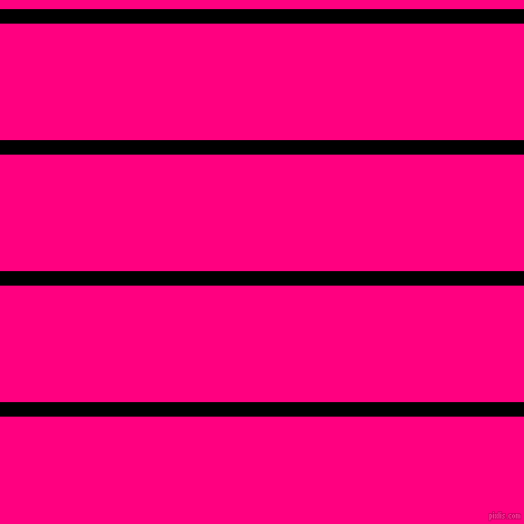 horizontal lines stripes, 16 pixel line width, 128 pixel line spacing, Black and Deep Pink horizontal lines and stripes seamless tileable