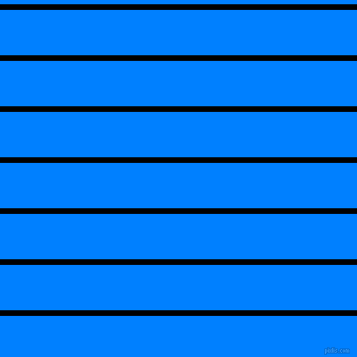horizontal lines stripes, 8 pixel line width, 64 pixel line spacing, Black and Dodger Blue horizontal lines and stripes seamless tileable