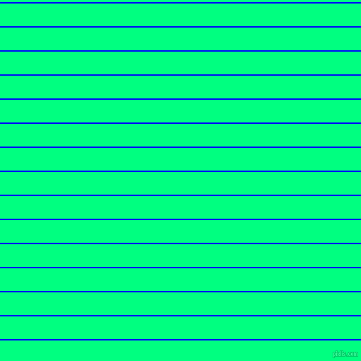horizontal lines stripes, 2 pixel line width, 32 pixel line spacing, Blue and Spring Green horizontal lines and stripes seamless tileable