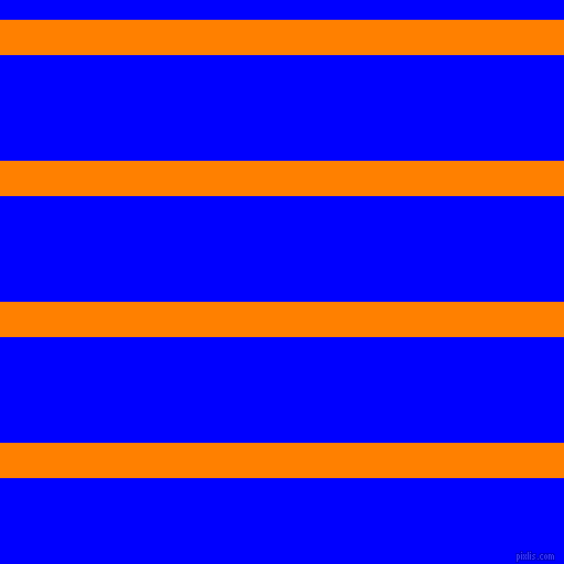 horizontal lines stripes, 32 pixel line width, 96 pixel line spacing, Dark Orange and Blue horizontal lines and stripes seamless tileable