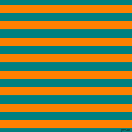 horizontal lines stripes, 32 pixel line width, 32 pixel line spacing, Dark Orange and Teal horizontal lines and stripes seamless tileable