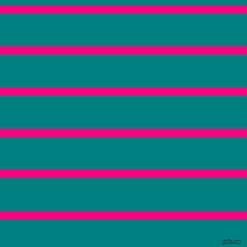 horizontal lines stripes, 16 pixel line width, 64 pixel line spacing, Deep Pink and Teal horizontal lines and stripes seamless tileable