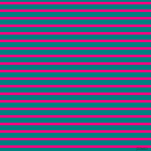horizontal lines stripes, 8 pixel line width, 16 pixel line spacing, Deep Pink and Teal horizontal lines and stripes seamless tileable