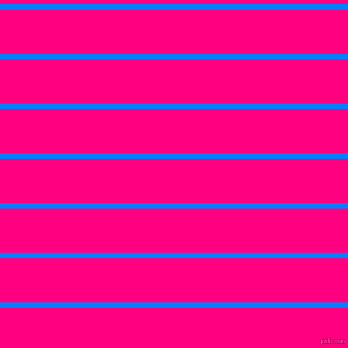 horizontal lines stripes, 8 pixel line width, 64 pixel line spacing, Dodger Blue and Deep Pink horizontal lines and stripes seamless tileable