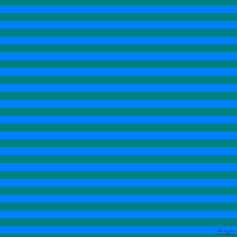 horizontal lines stripes, 16 pixel line width, 16 pixel line spacing, Dodger Blue and Teal horizontal lines and stripes seamless tileable