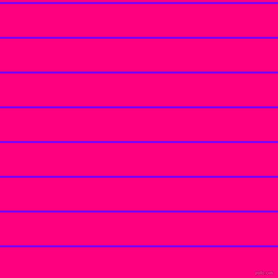 horizontal lines stripes, 4 pixel line width, 64 pixel line spacing, Electric Indigo and Deep Pink horizontal lines and stripes seamless tileable