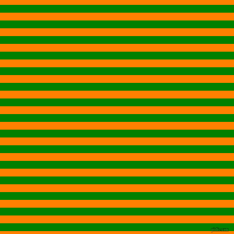 horizontal lines stripes, 16 pixel line width, 16 pixel line spacing, Green and Dark Orange horizontal lines and stripes seamless tileable