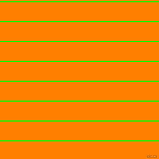 horizontal lines stripes, 4 pixel line width, 64 pixel line spacing, Lime and Dark Orange horizontal lines and stripes seamless tileable