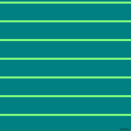 horizontal lines stripes, 8 pixel line width, 64 pixel line spacing, Mint Green and Teal horizontal lines and stripes seamless tileable