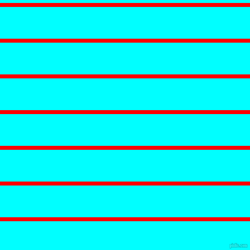 horizontal lines stripes, 8 pixel line width, 64 pixel line spacing, Red and Aqua horizontal lines and stripes seamless tileable