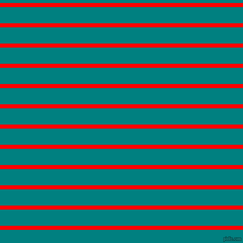 horizontal lines stripes, 8 pixel line width, 32 pixel line spacing, Red and Teal horizontal lines and stripes seamless tileable