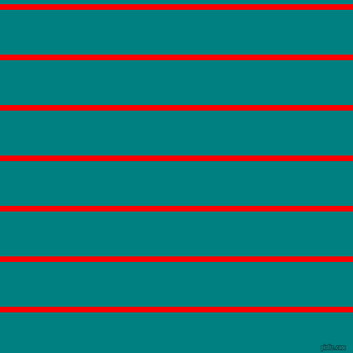 horizontal lines stripes, 8 pixel line width, 64 pixel line spacing, Red and Teal horizontal lines and stripes seamless tileable