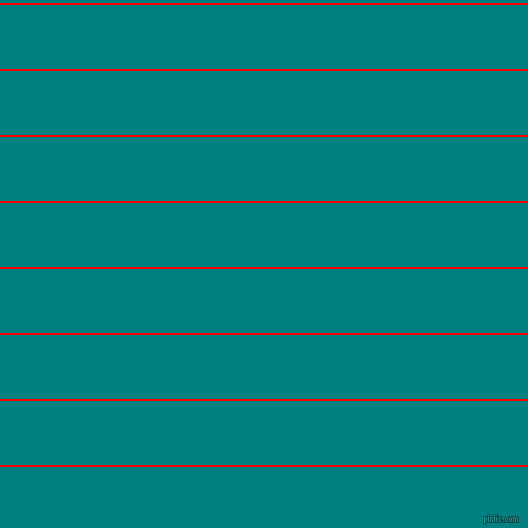 horizontal lines stripes, 2 pixel line width, 64 pixel line spacing, Red and Teal horizontal lines and stripes seamless tileable