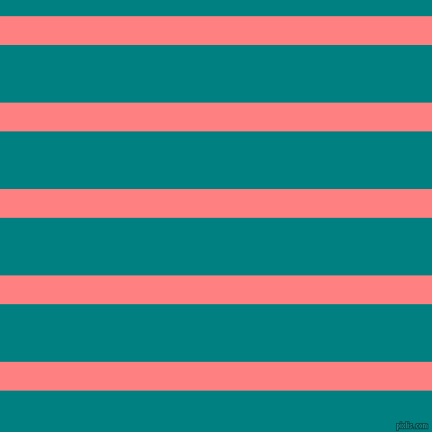 horizontal lines stripes, 32 pixel line width, 64 pixel line spacing, Salmon and Teal horizontal lines and stripes seamless tileable