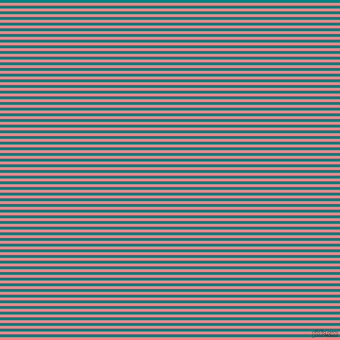 horizontal lines stripes, 4 pixel line width, 4 pixel line spacing, Salmon and Teal horizontal lines and stripes seamless tileable