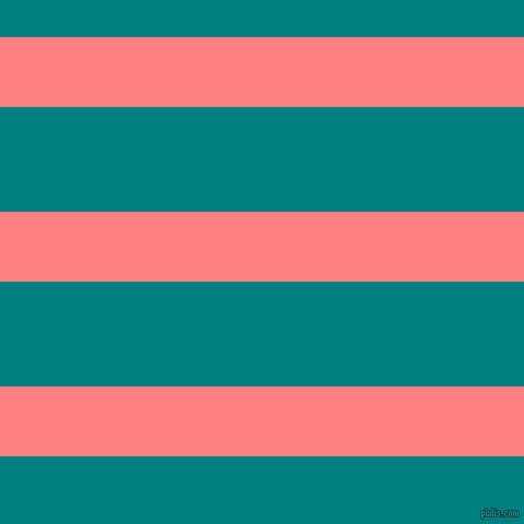 horizontal lines stripes, 64 pixel line width, 96 pixel line spacing, Salmon and Teal horizontal lines and stripes seamless tileable