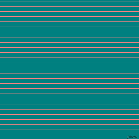 horizontal lines stripes, 2 pixel line width, 16 pixel line spacing, Salmon and Teal horizontal lines and stripes seamless tileable