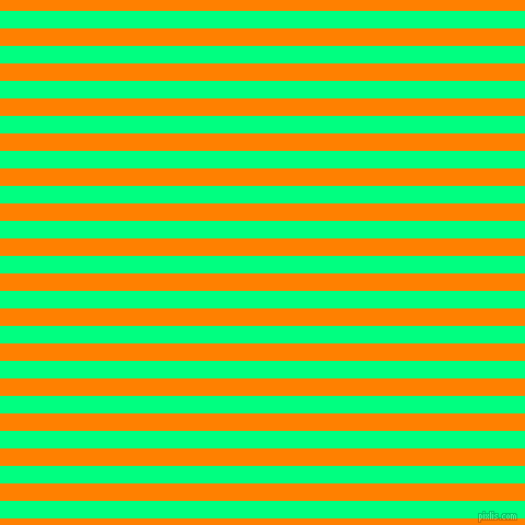 horizontal lines stripes, 16 pixel line width, 16 pixel line spacing, Spring Green and Dark Orange horizontal lines and stripes seamless tileable