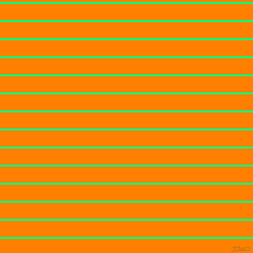 horizontal lines stripes, 4 pixel line width, 32 pixel line spacing, Spring Green and Dark Orange horizontal lines and stripes seamless tileable