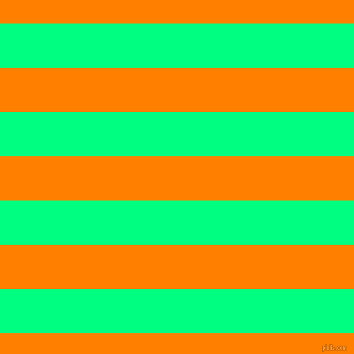 horizontal lines stripes, 64 pixel line width, 64 pixel line spacing, Spring Green and Dark Orange horizontal lines and stripes seamless tileable